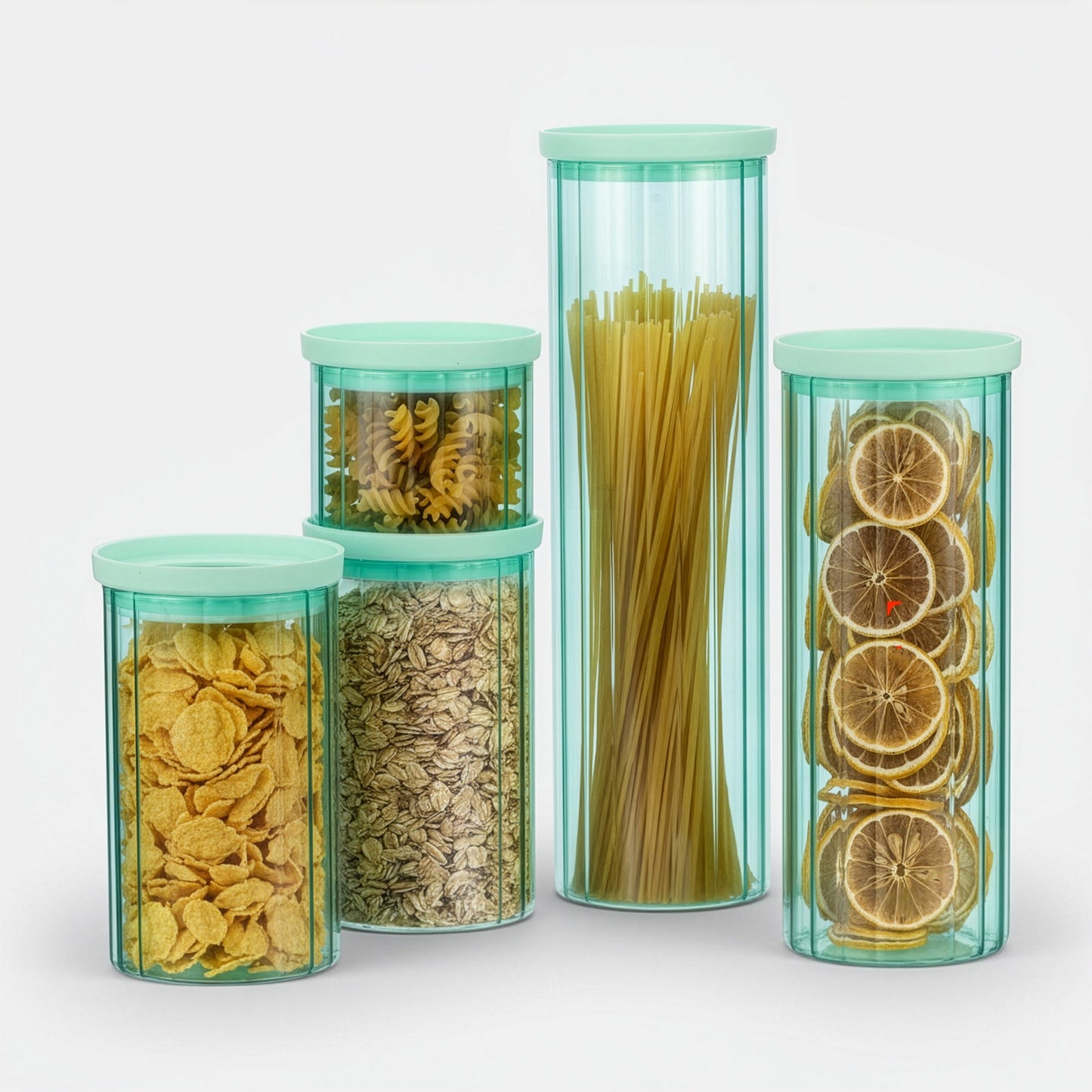 Glass Canister Set & Glass Lid - Diamond Blue (Online Exclusive)