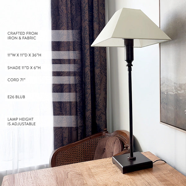 36 Inch Ivory Adjustable Table Lamp (Online Exclusive)