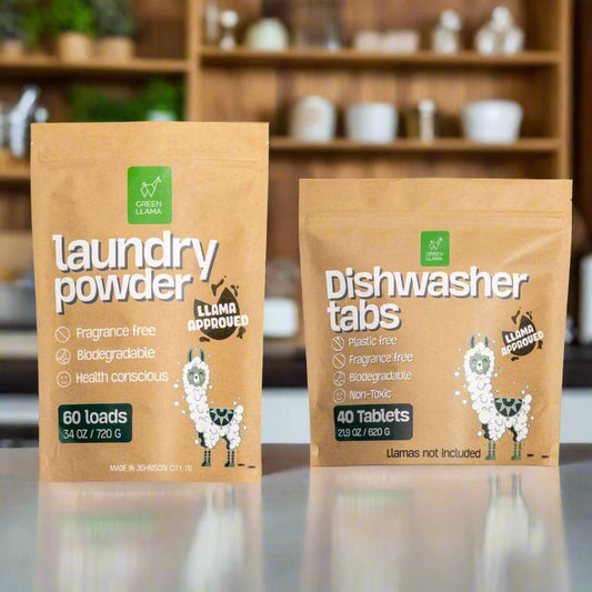 Green Llama - Laundry & Dish Tabs Bundle -  (Online Exclusive) Year's Supply