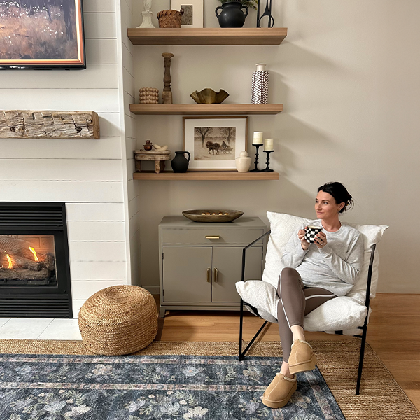 Modern Lounge Chair with Removable Cushion (Online Exclusive)