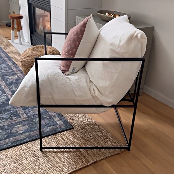 Modern Lounge Chair with Removable Cushion (Online Exclusive)