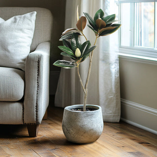 31 Inch Potted Faux Magnolia Tree (Online Exclusive)