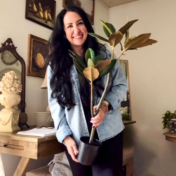 31 Inch Potted Faux Magnolia Tree (Online Exclusive)