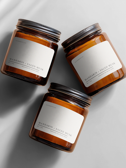 Mandarin + Saged Musk Gratitude Wellness Candle  (online exclusive)