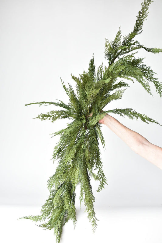 48" Faux Cedar Mantel Swag (Online exclusive)