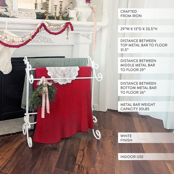 Freestanding Ornate Towel Stand (Online Exclusive)