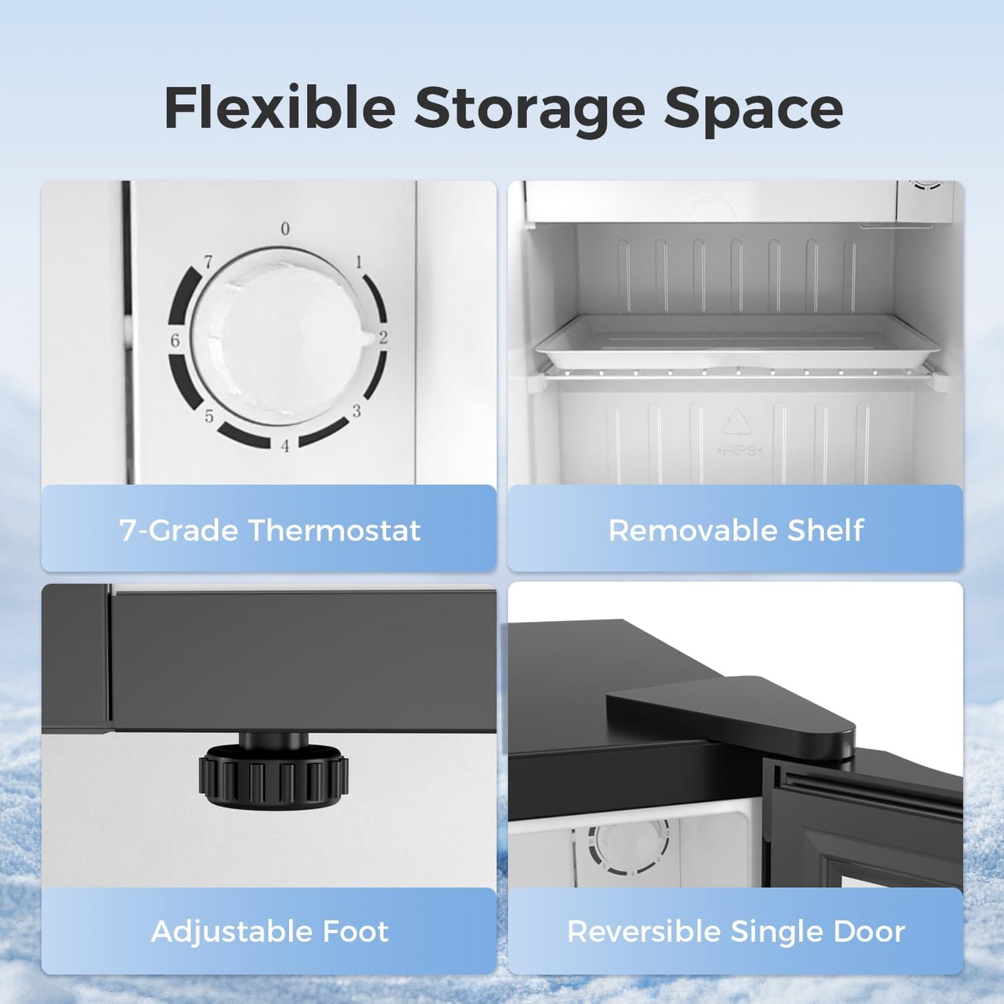 1.6\2.6\3.2 cu. ft Mini Fridge with Freezer  (Online Exclusive)