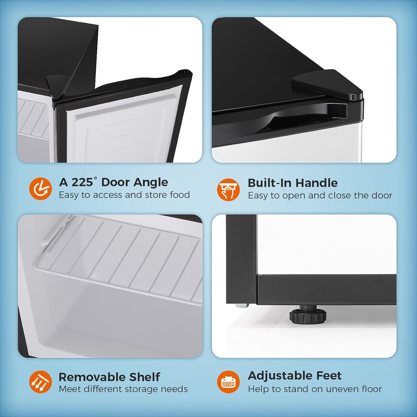 1.6\2.6\3.2 cu. ft Mini Fridge with Freezer  (Online Exclusive)