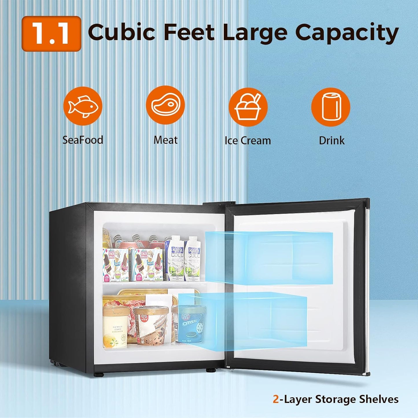 1.6\2.6\3.2 cu. ft Mini Fridge with Freezer  (Online Exclusive)