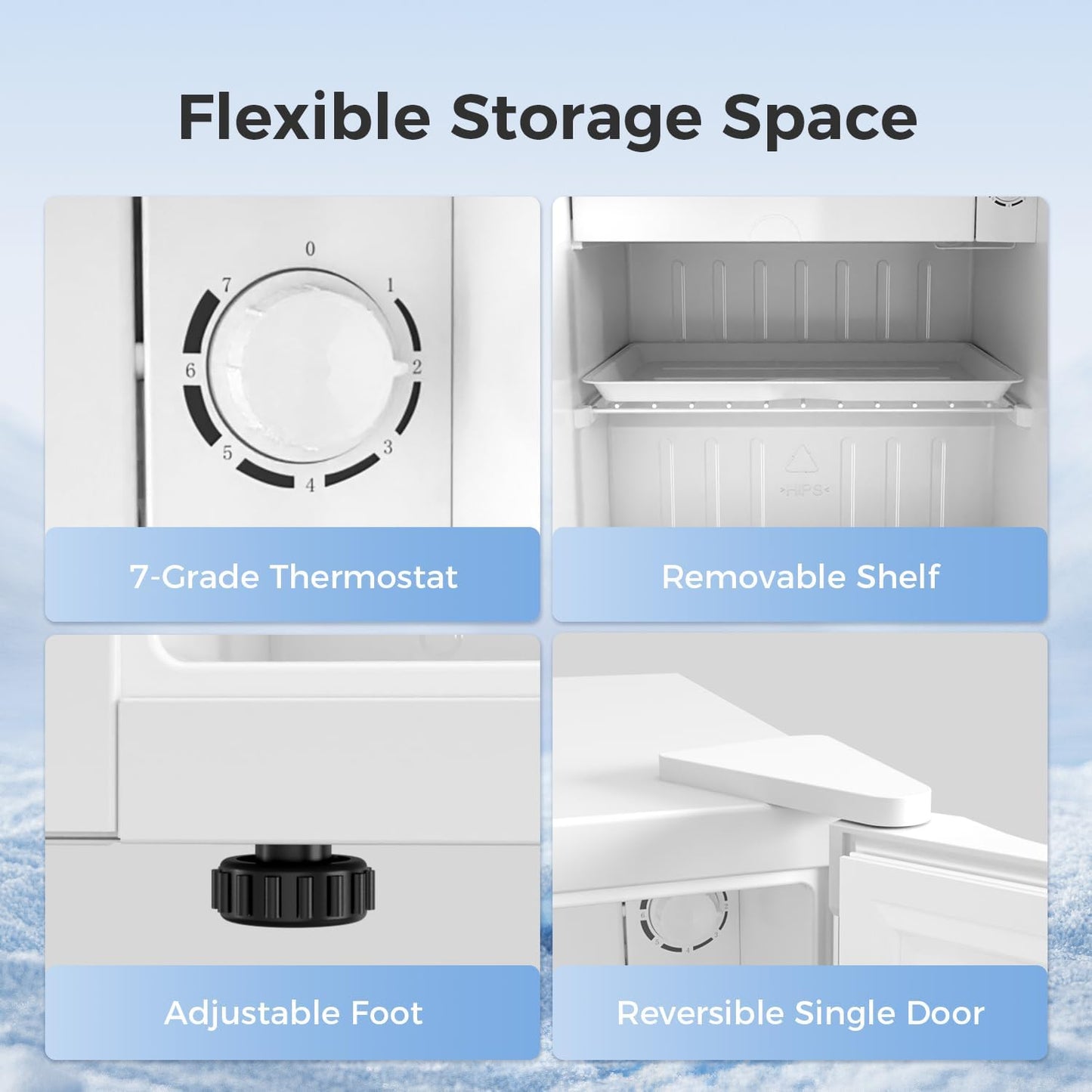 1.6\2.6\3.2 cu. ft Mini Fridge with Freezer  (Online Exclusive)