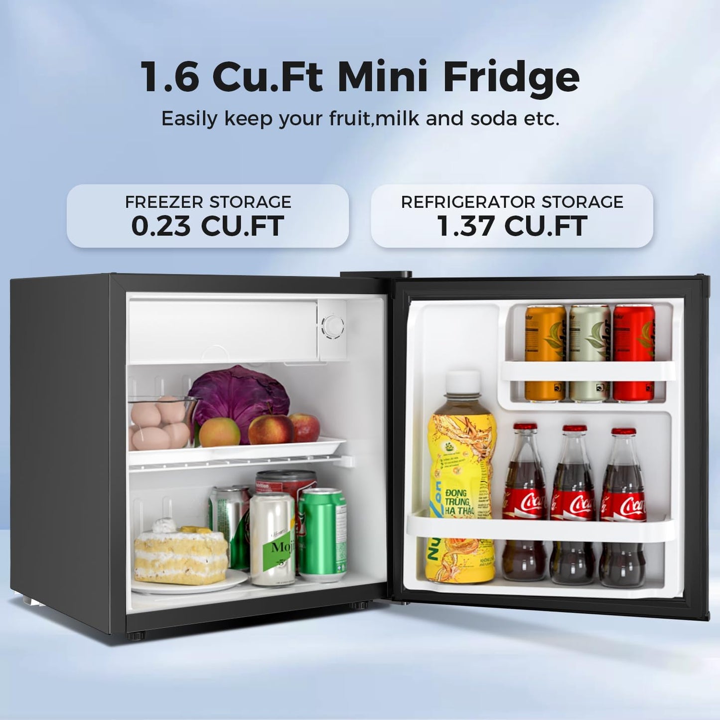1.6\2.6\3.2 cu. ft Mini Fridge with Freezer  (Online Exclusive)