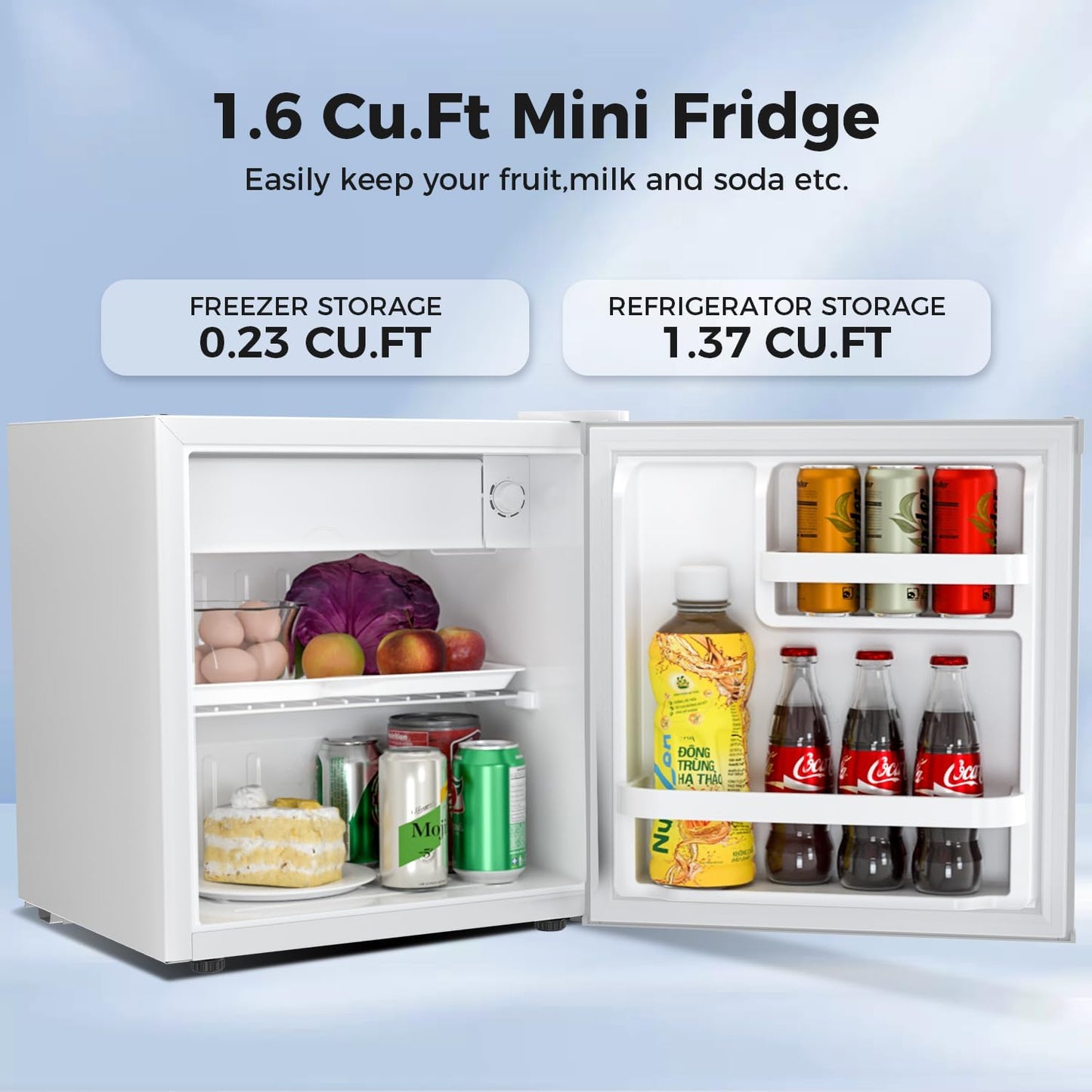 1.6\2.6\3.2 cu. ft Mini Fridge with Freezer  (Online Exclusive)