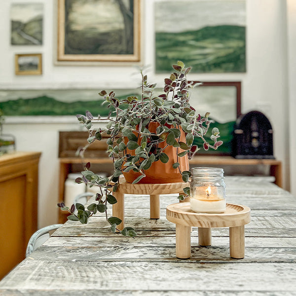 Pine Wood Risers, Set of Two (Online Exclusive)