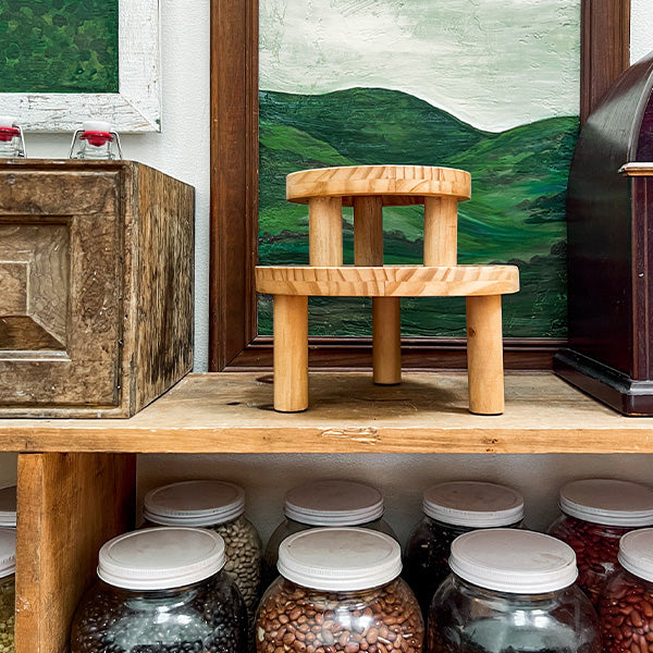 Pine Wood Risers, Set of Two (Online Exclusive)