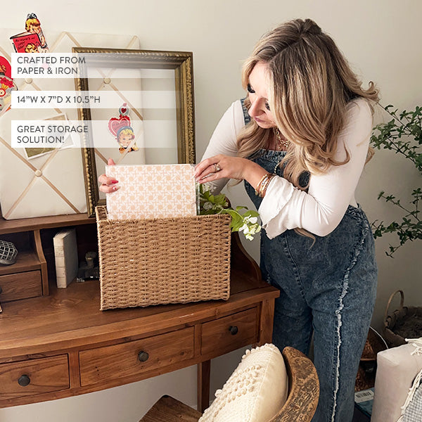 Woven Hanging File Basket (Online Exclusive)