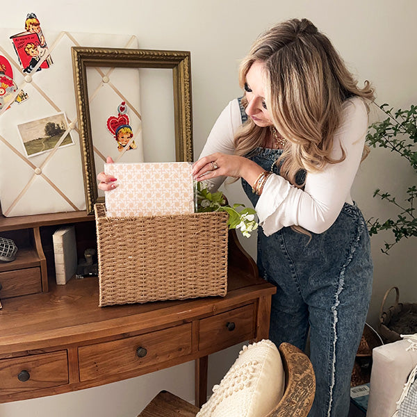 Woven Hanging File Basket (Online Exclusive)