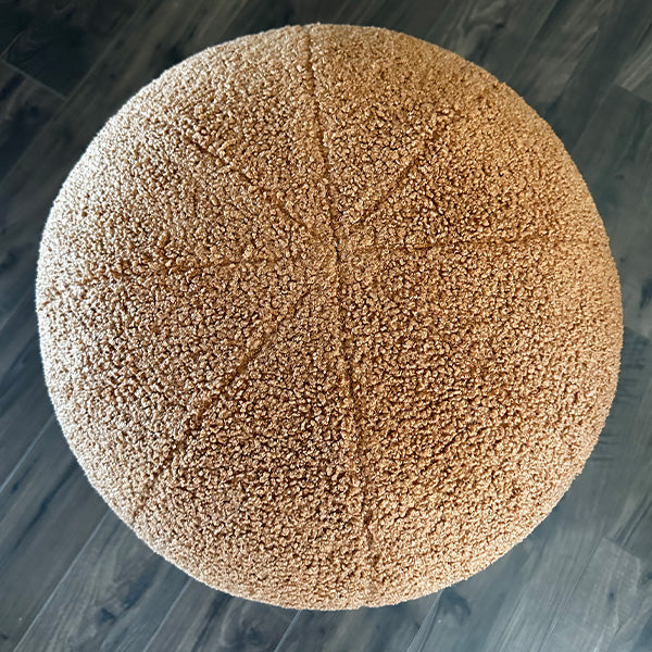 Plush Boucle Drum Ottoman, Choose Your Color (Online Exclusive)