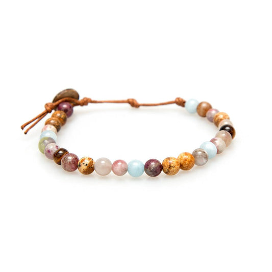 Peace + Happiness 6mm Healing Bracelet