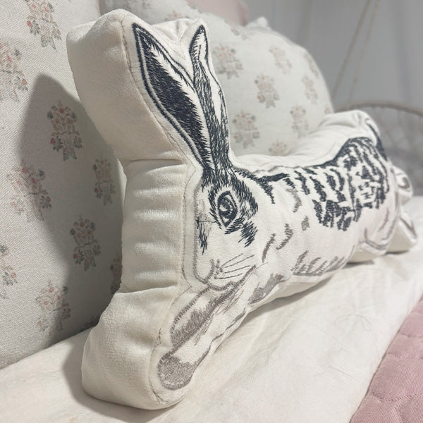 Leaping Easter Bunny Pillow (Online Exclusive)