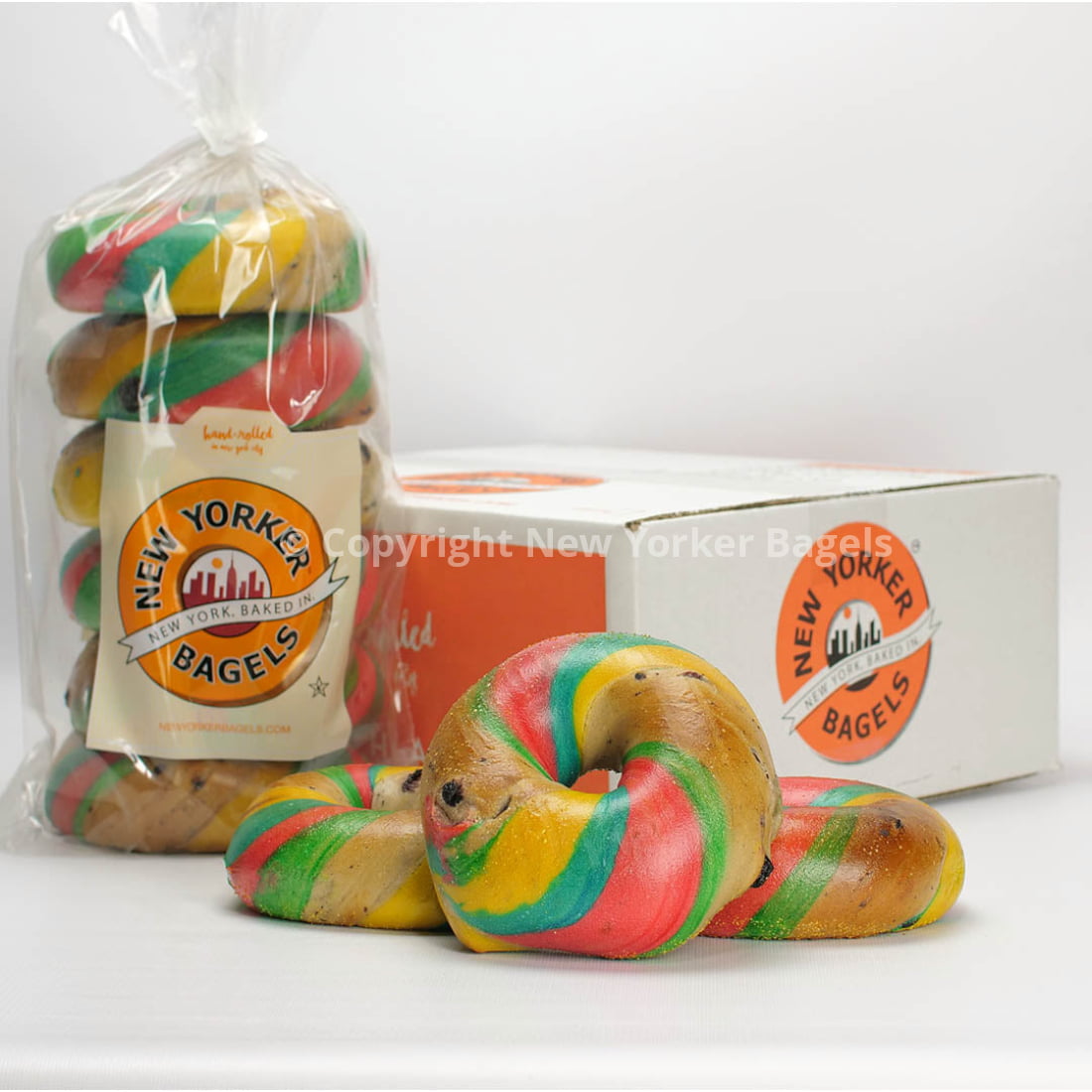 Rainbow Bagels - 2 Dozen (Online Exclusive)