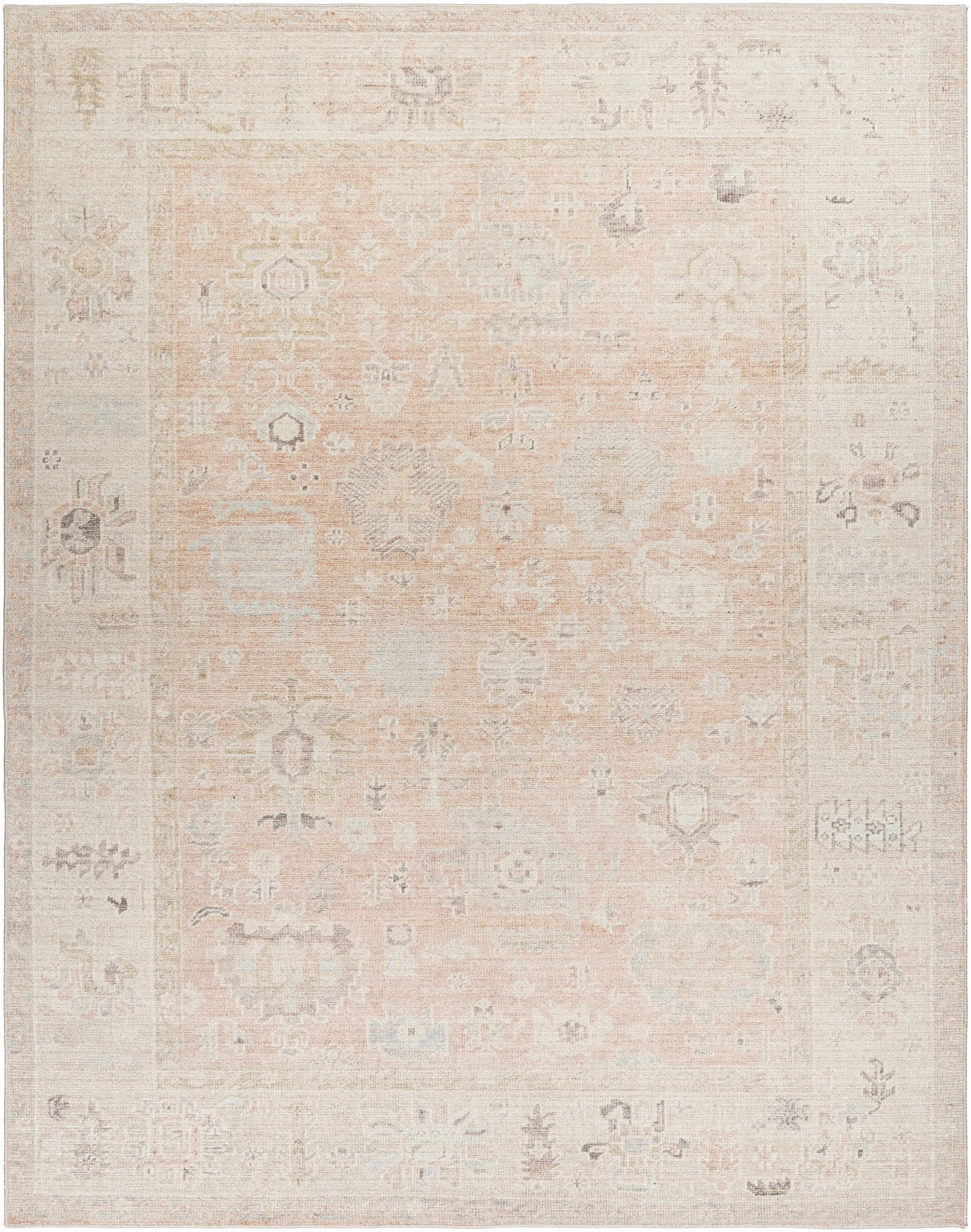 Marlene Damask Blush Area Rug - Becki Owens x Livabliss  (online exclusive