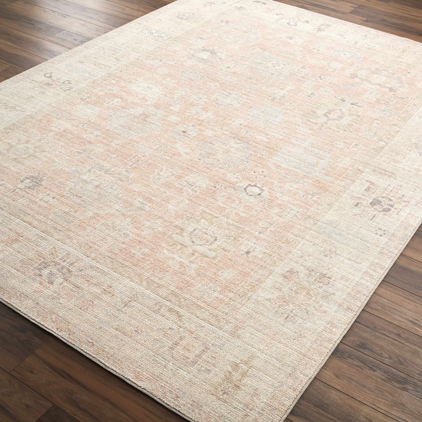 Marlene Damask Blush Area Rug - Becki Owens x Livabliss  (online exclusive