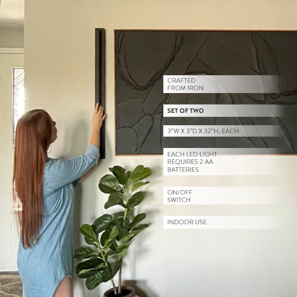 Industrial Battery Operated Wall Sconces, Set of Two (Online Exclusive)