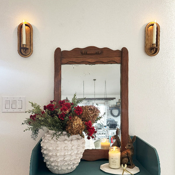 Antique Gold Taper Candle Holder Wall Sconce, Set of Two (Online Exclusive)