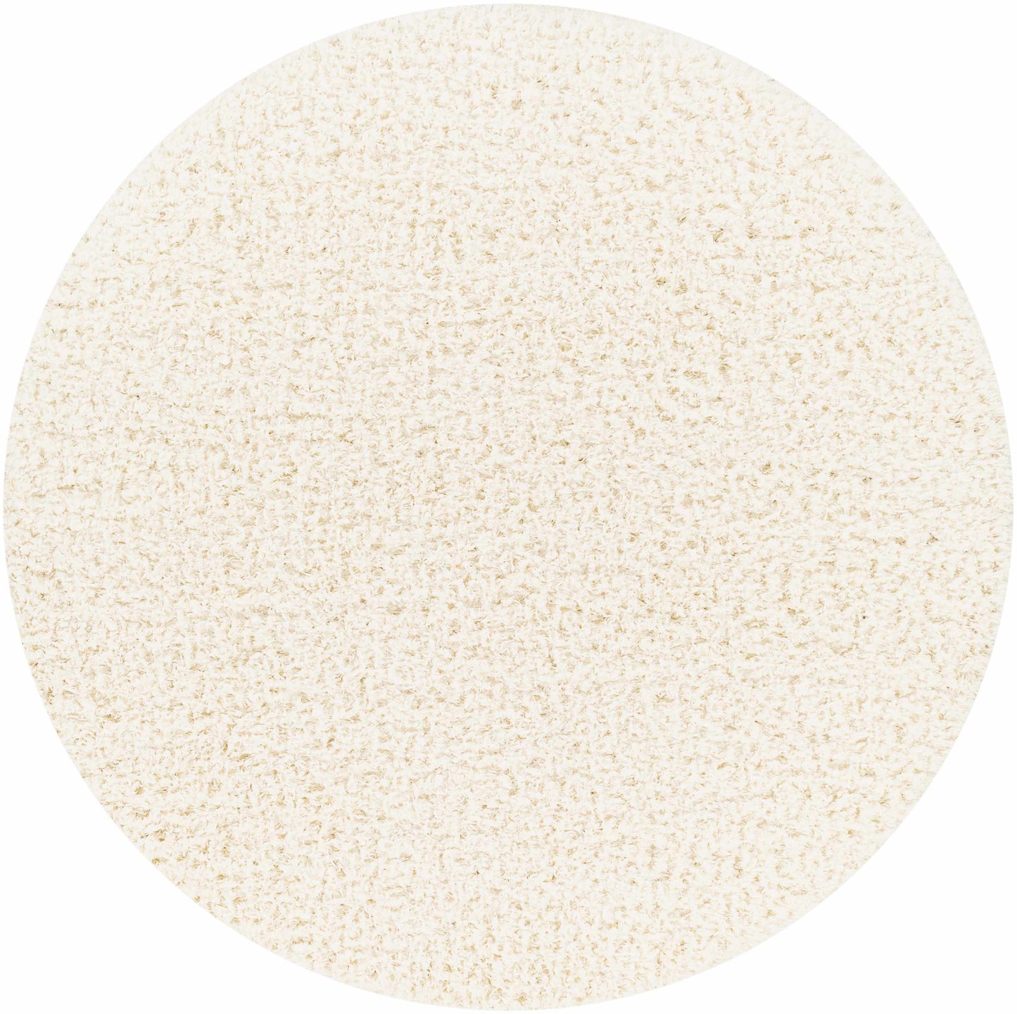 Siari Solid Cream Plush Rug  (online exclusive