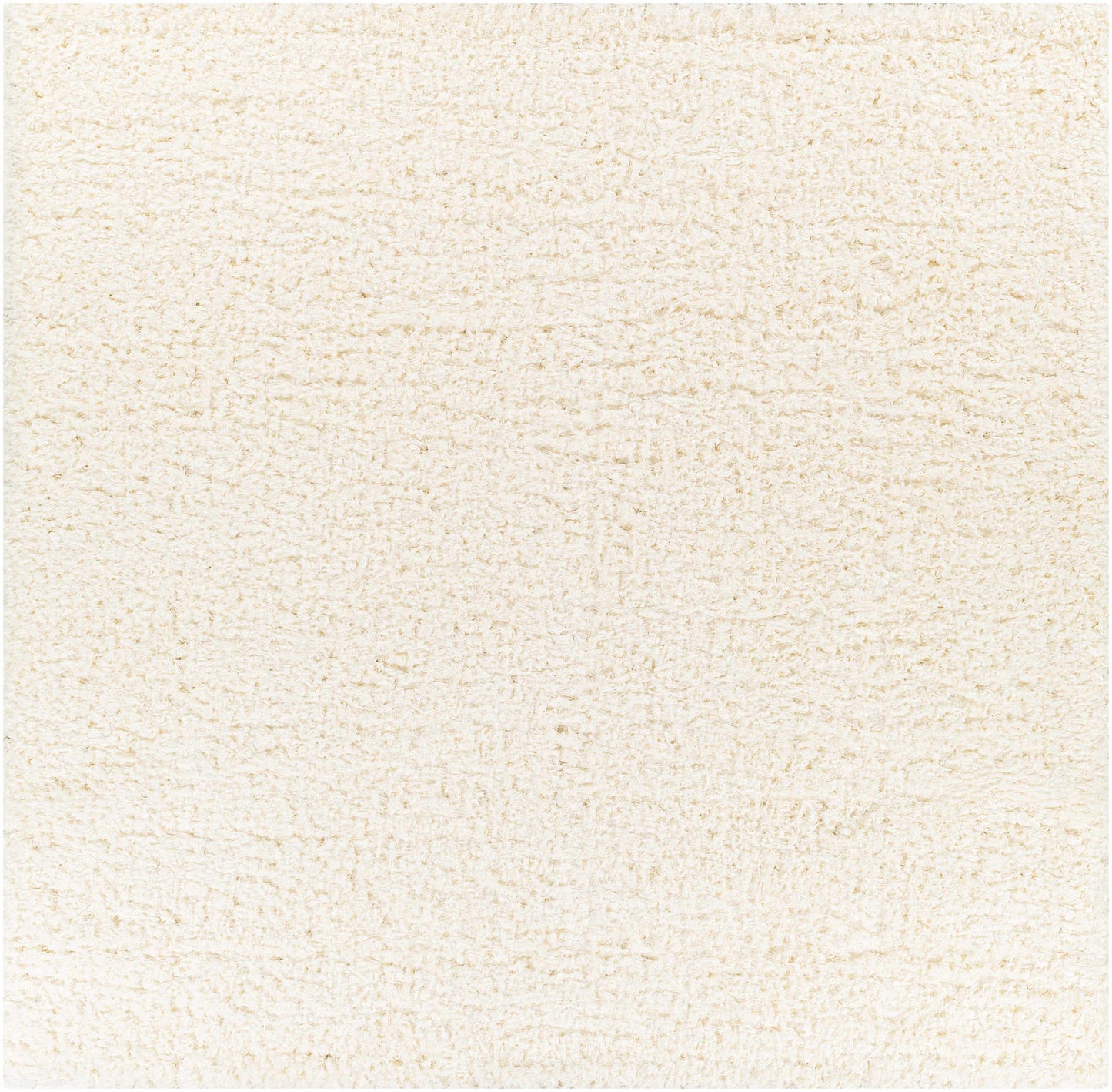 Siari Solid Cream Plush Rug  (online exclusive