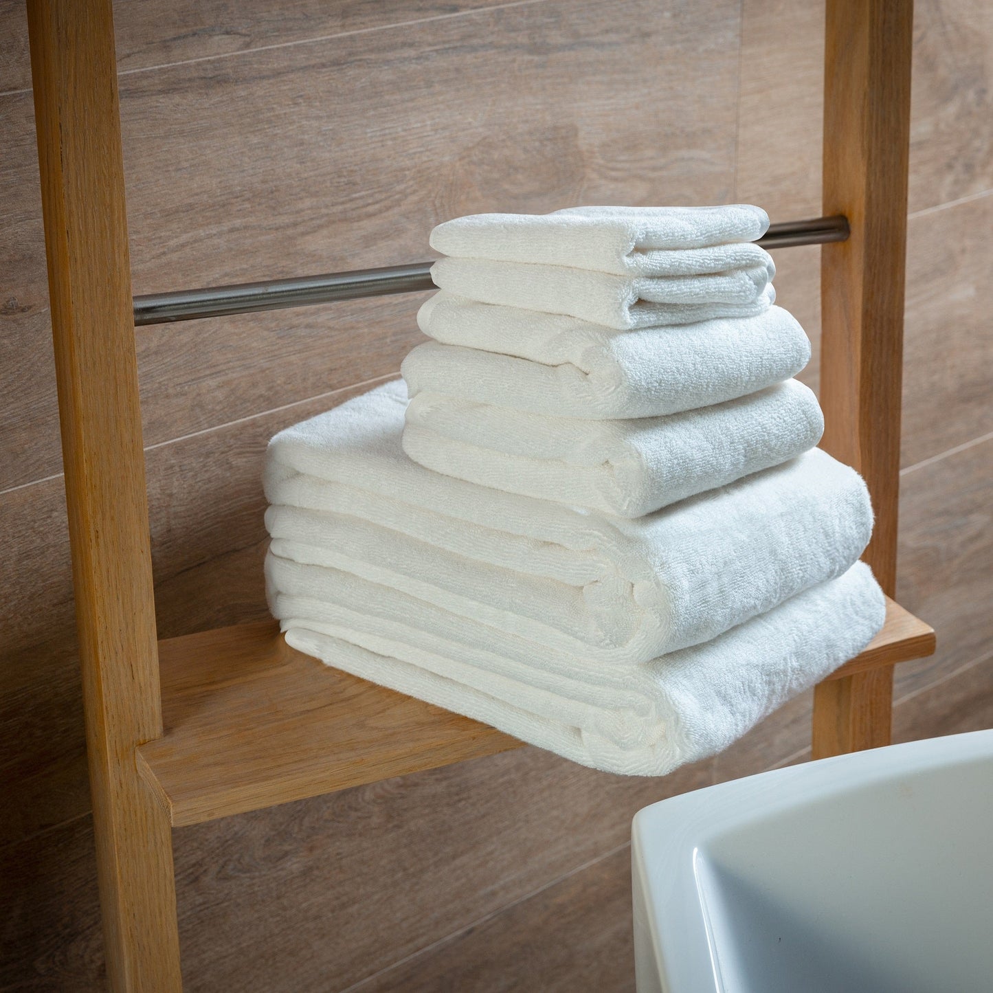 Luxury Organic Bath Six Piece Towel Set | Soft, Plush, Eco-Friendly Towels  (Online Exclusive)