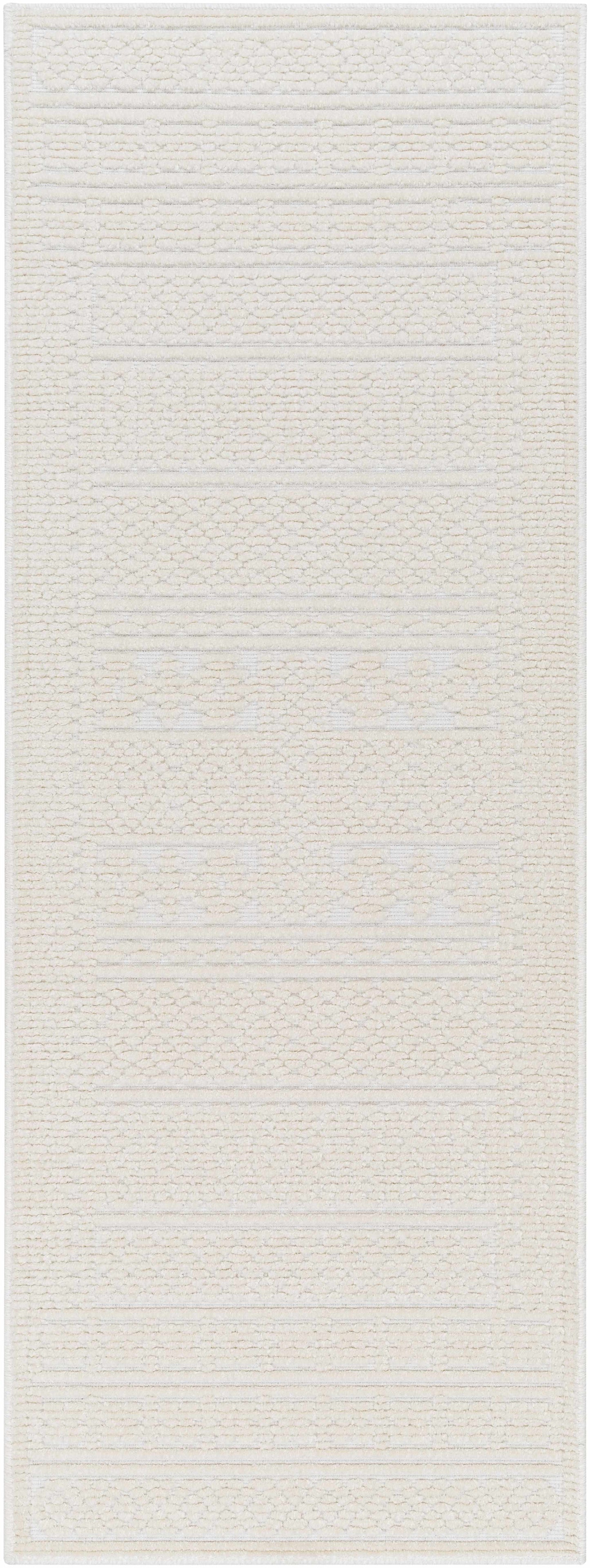 Bahar Cream Washable Area Rug  (online exclusive