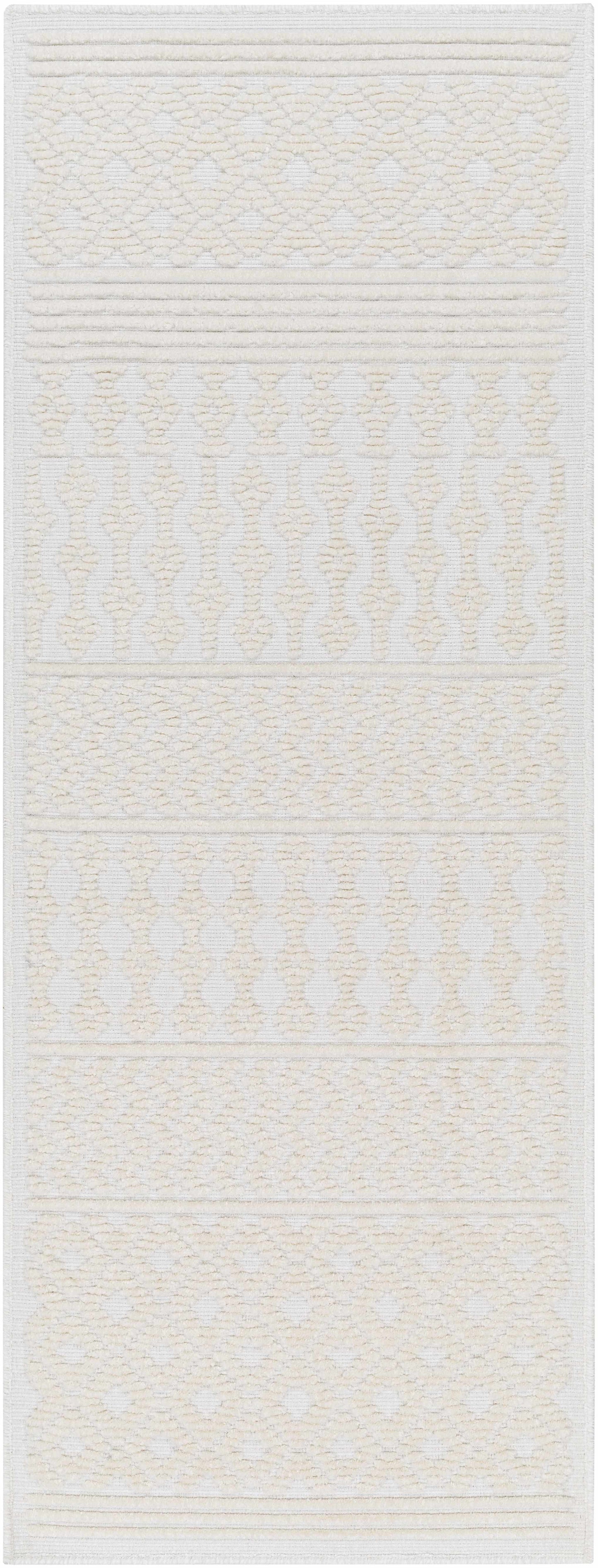 Drago White Washable Area Rug  (online exclusive