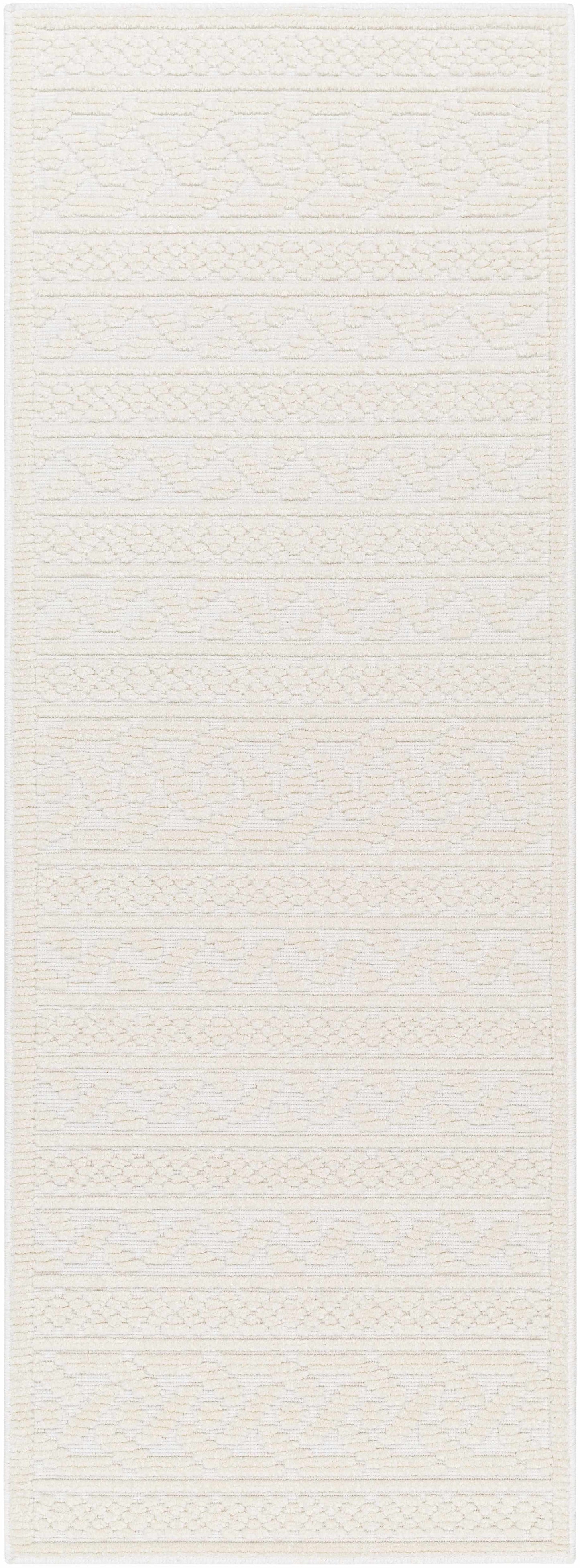 Fadey White 3D Washable Rug  (online exclusive