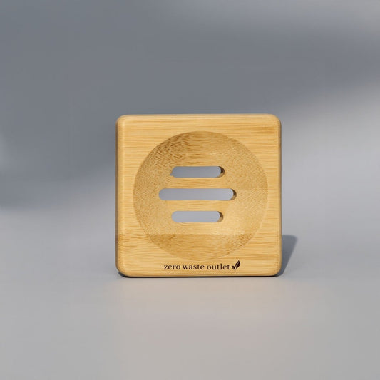 Small Square Bamboo Soap Dish (Online Exclusive)