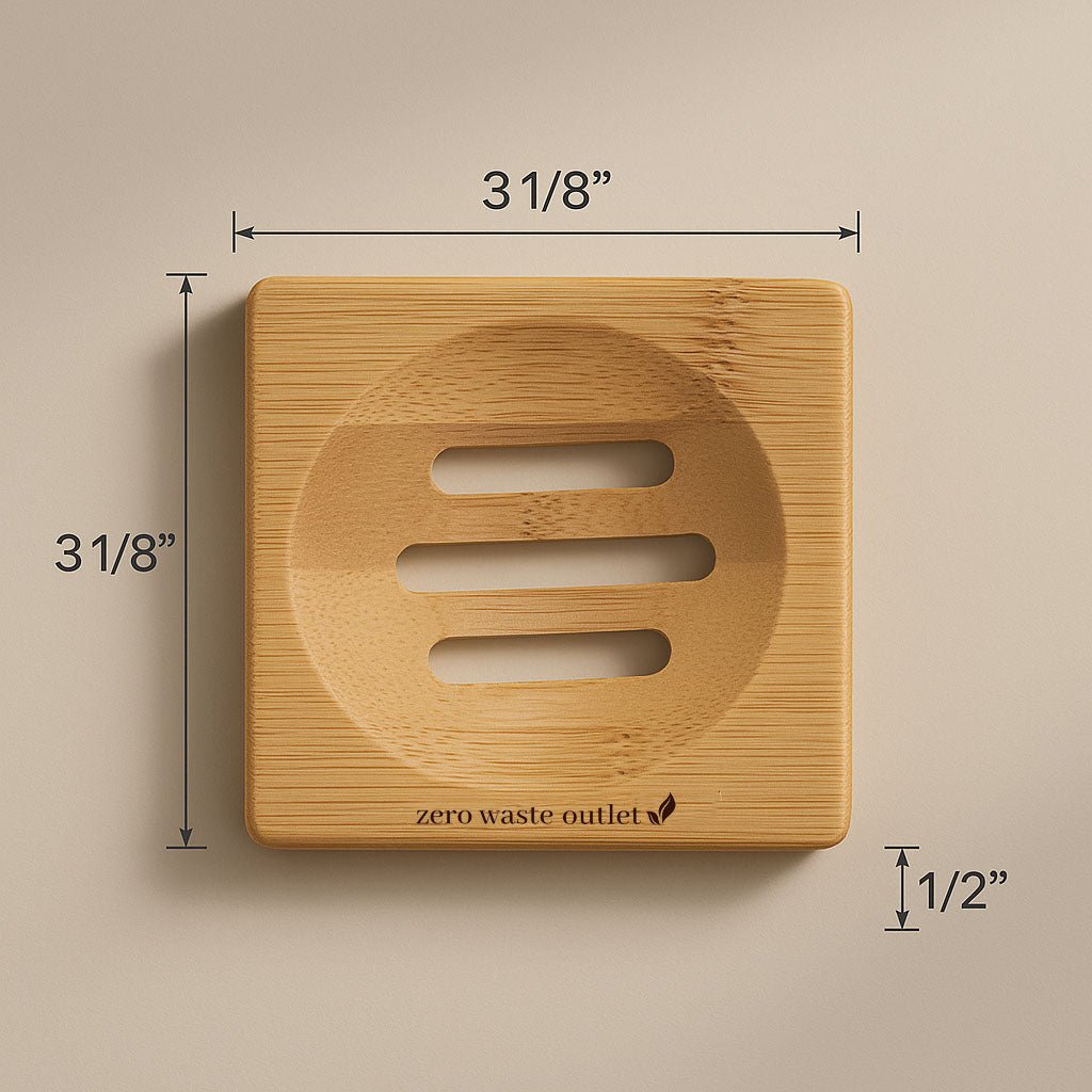 Small Square Bamboo Soap Dish (Online Exclusive)