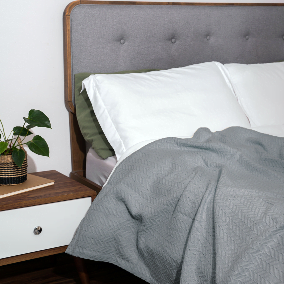 Herringbone Cotton Blanket (Online Exclusive)