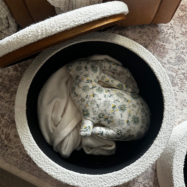 Stowaway Chic Boucle Ottomans, Set of Two (Online Exclusive)