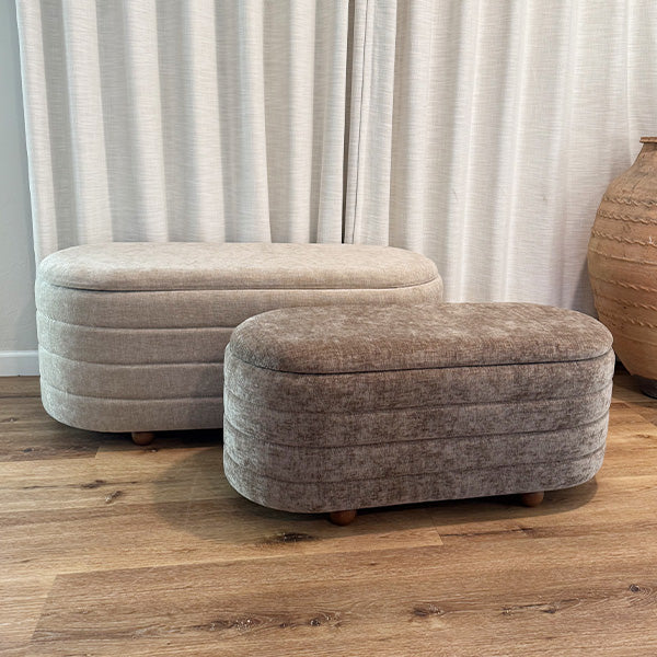 Upholstered Nesting Storage Bench, Set of 2 (Online Exclusive)