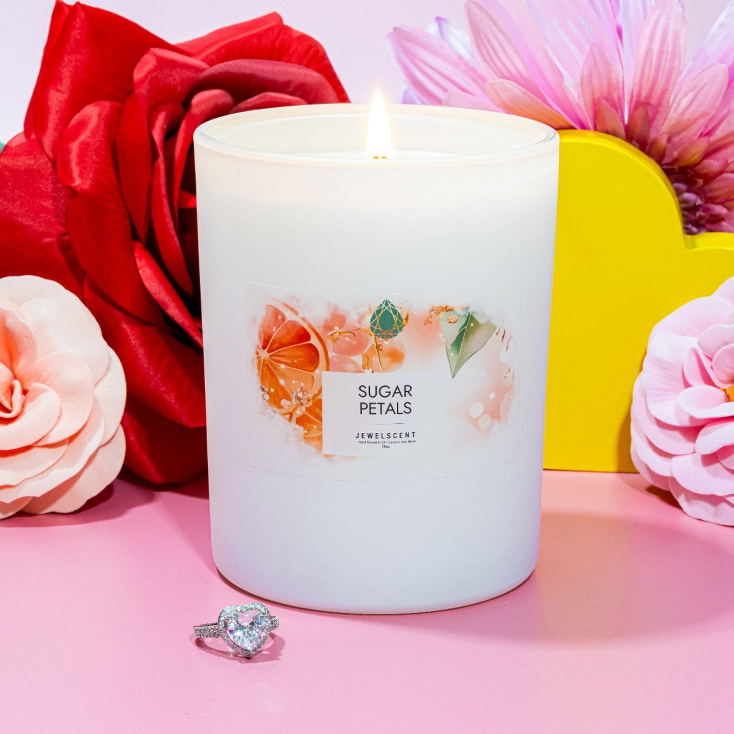 Sugar Petals 18oz Home Jewelry Candle (Online Exclusive)