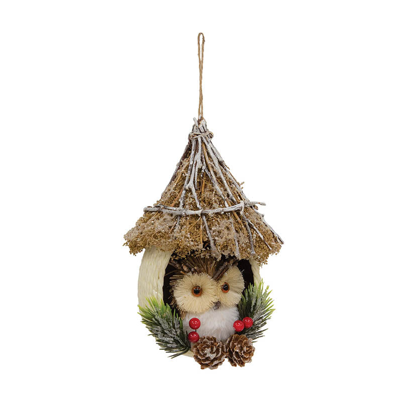 Sisal Owl House Ornament