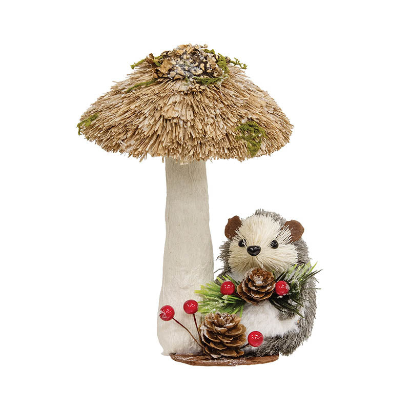 Sisal Hedgehog and Mushroom Sitter