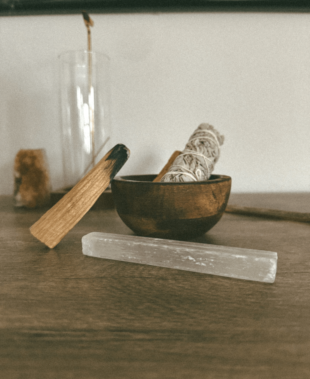 The Ritual Smoke Set – Palo Santo, Sage + Selenite  (online exclusive)