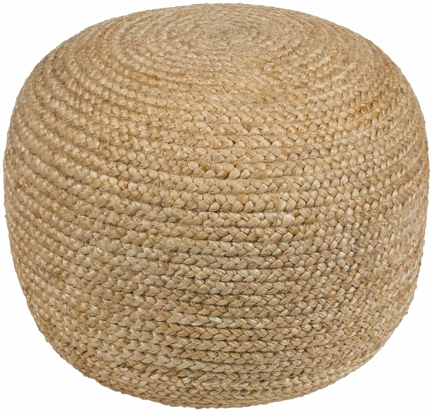 Kaumakani Knitted Jute Round Pouf  (online exclusive