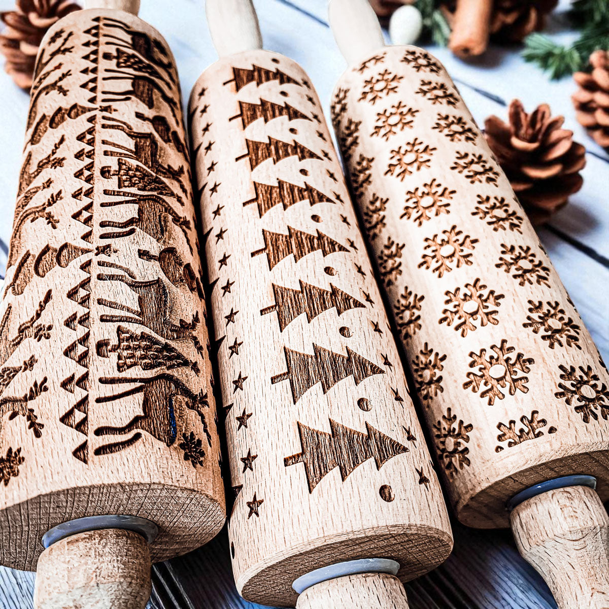 Christmas Rolling Pin Set | 10 Styles  (Online Exclusive)