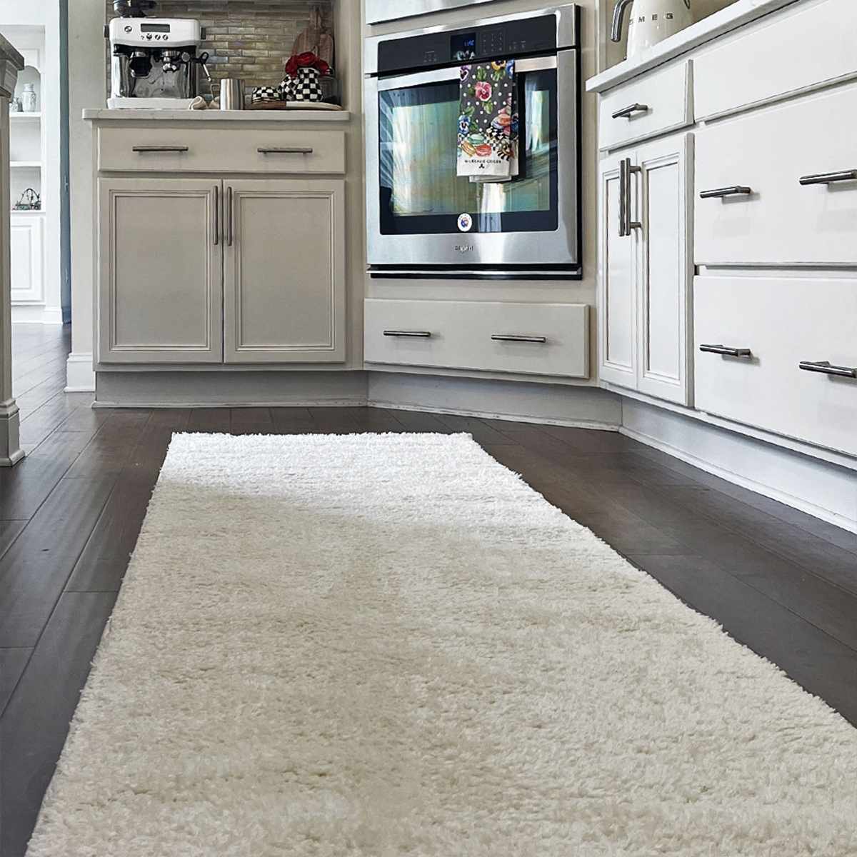 Judy White Washable Area Rug  (online exclusive