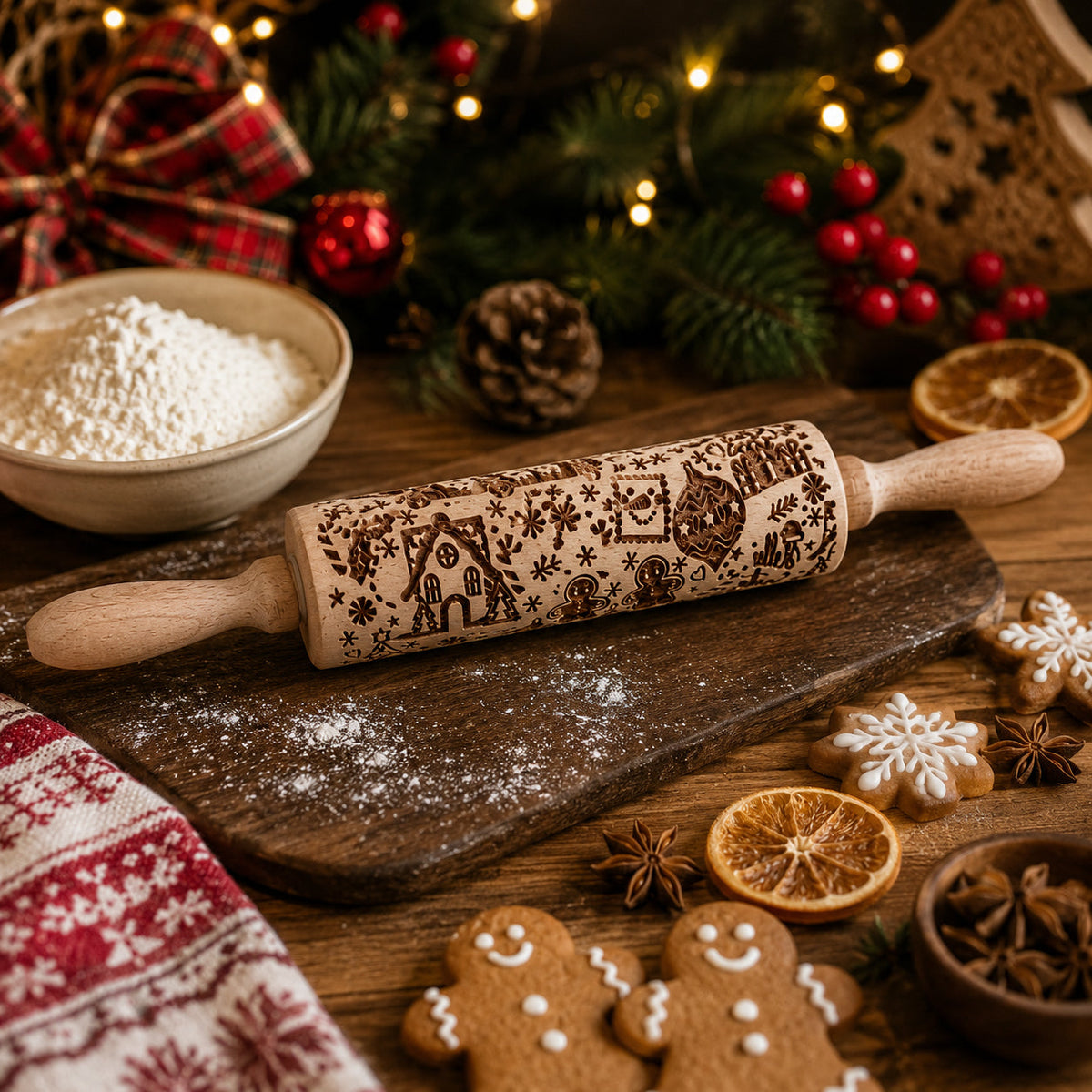 Christmas Rolling Pin Set | 10 Styles  (Online Exclusive)