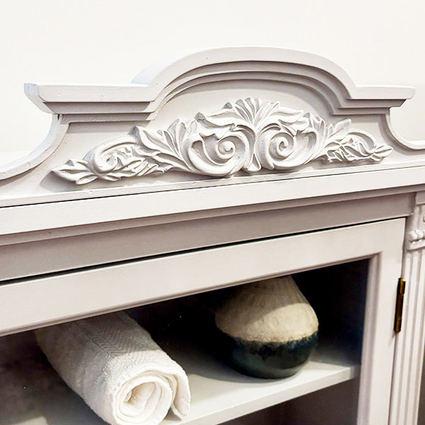 Baroque Elegance Wall Mounted Cabinet with Magnetic Door (Online Exclusive)