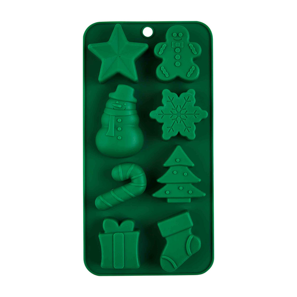 GREEN CHRISTMAS SILICONE MOLD SET