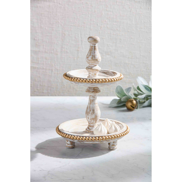 MINI GOLD BEAD TIERED SERVER